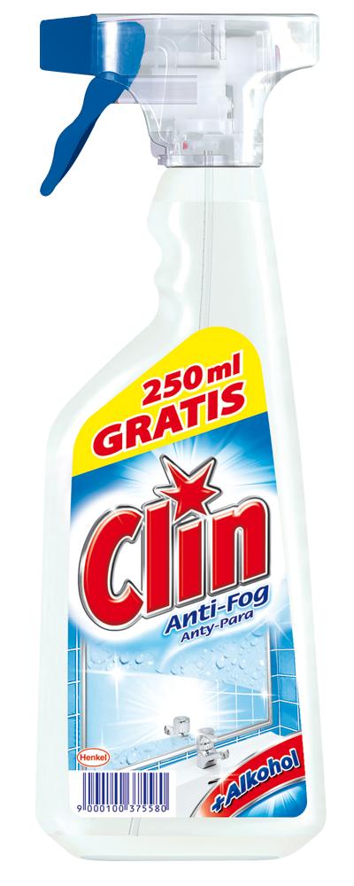Clin anty-para płyn do mycia okien z alkoholem, 250ml gratis!