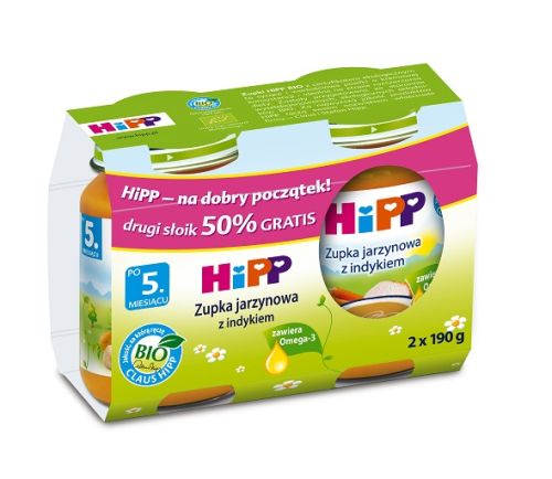 Zupka jarzynowa z indykiem 2 x 190g
