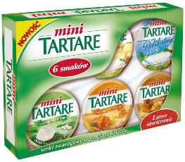 Tartare serek kremowy mix 6 smaków, 6x20g