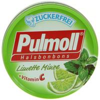 Pulmoll dropsy bez cukru limonka i mięta + witamina C