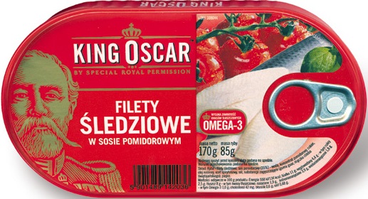 King Oscar Filety śledziowe w sosie pomidorowym