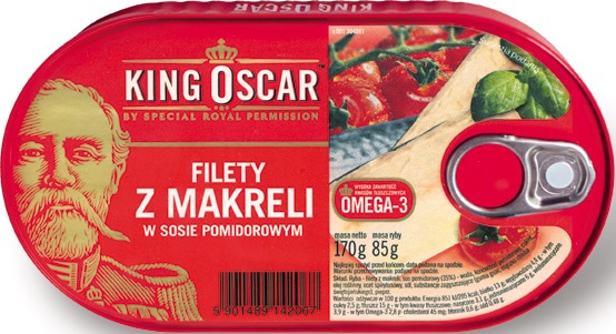 King Oscar Filety z makreli w sosie pomidorowym