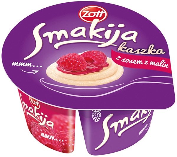 pudding avec sauce aux framboises