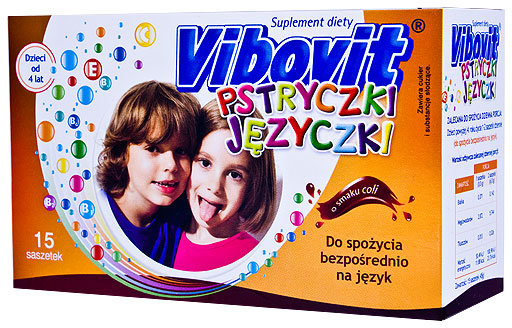 Vibovit pstryczki języczki dzieli od lat 4, 15saszetek