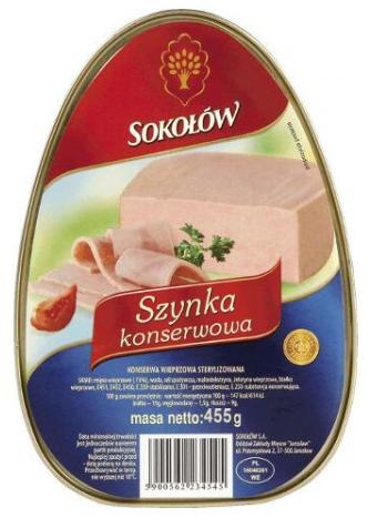 Sokołów Szynka konserwowa wieprzowa