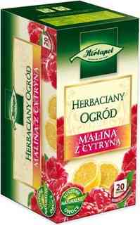 Herbapol Herbaciany Ogród Malina z cytryną herbata w torebkach