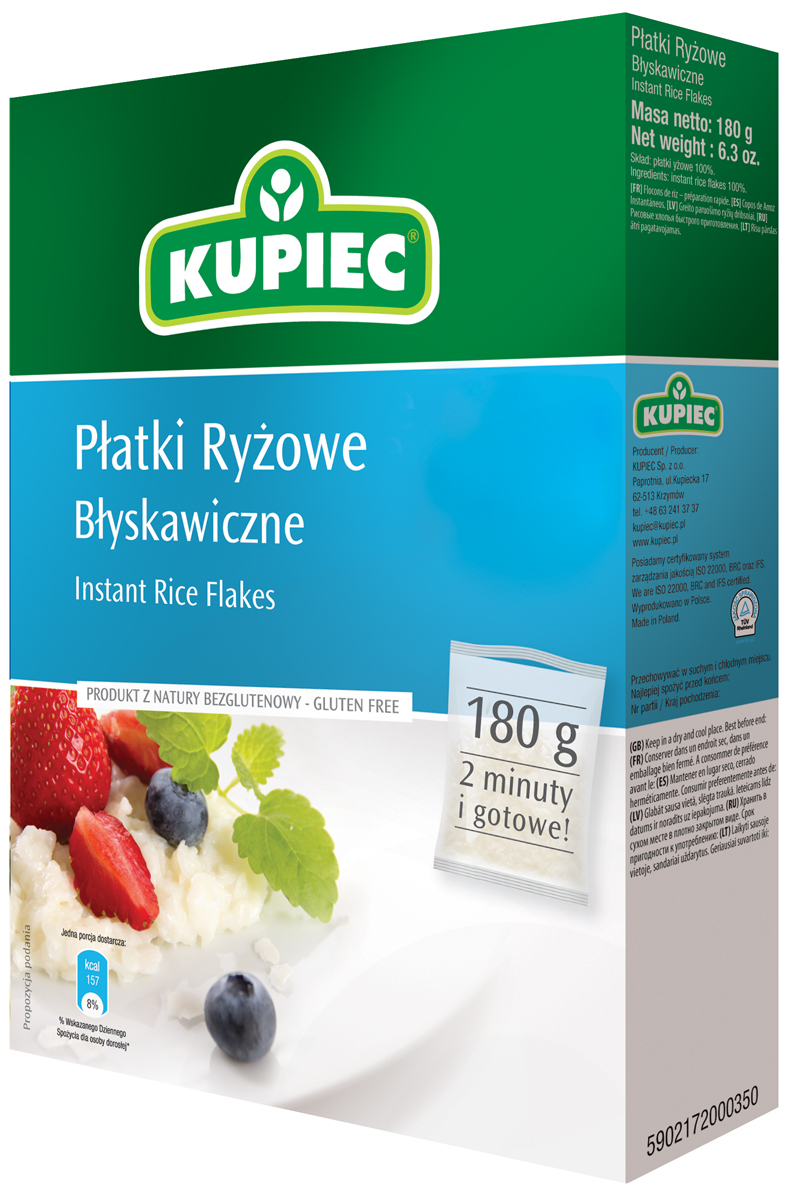 Kupiec Płatki Ryżowe Błyskawiczne