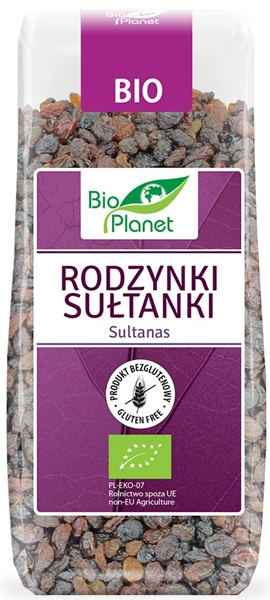 Bio Planet Rodzynki sułtanki bezglutenowe BIO