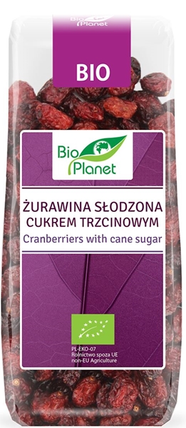 Bio Planet cranberry sweetened with BIO cane sugar