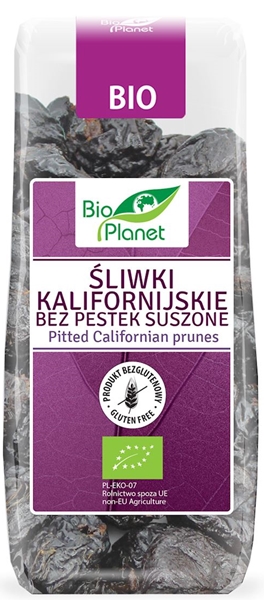 Bio Planet śliwki kalifornijskie bez pestek suszone bezglutenowe BIO