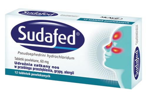 Sudafed очищает заложенность носа