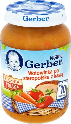 Gerber Kuchnia Polska Obiadek Wołowinka po staropolsku z kaszą