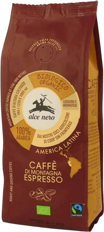 Alce Nero Espresso kawa mielona BIO 100% arabica