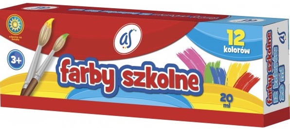 As Farby szkolne 12 kolorów