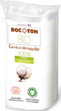 Tampons de coton bio - carré ( 75x75mm )