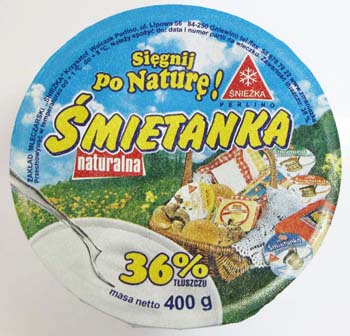 Śnieżka śmietanka naturalna 36%