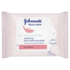 Johnson's Face Care chusteczki odświeżające do oczyszczania twarzy skóra normalna