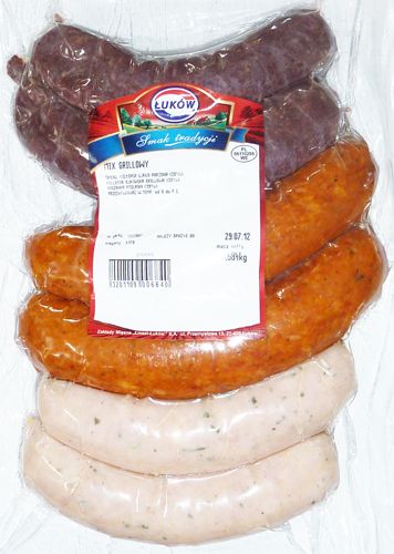 Łuków Mix Grillowy, biała parzona, łukowska grillowa, kaszanka podlaska waga około