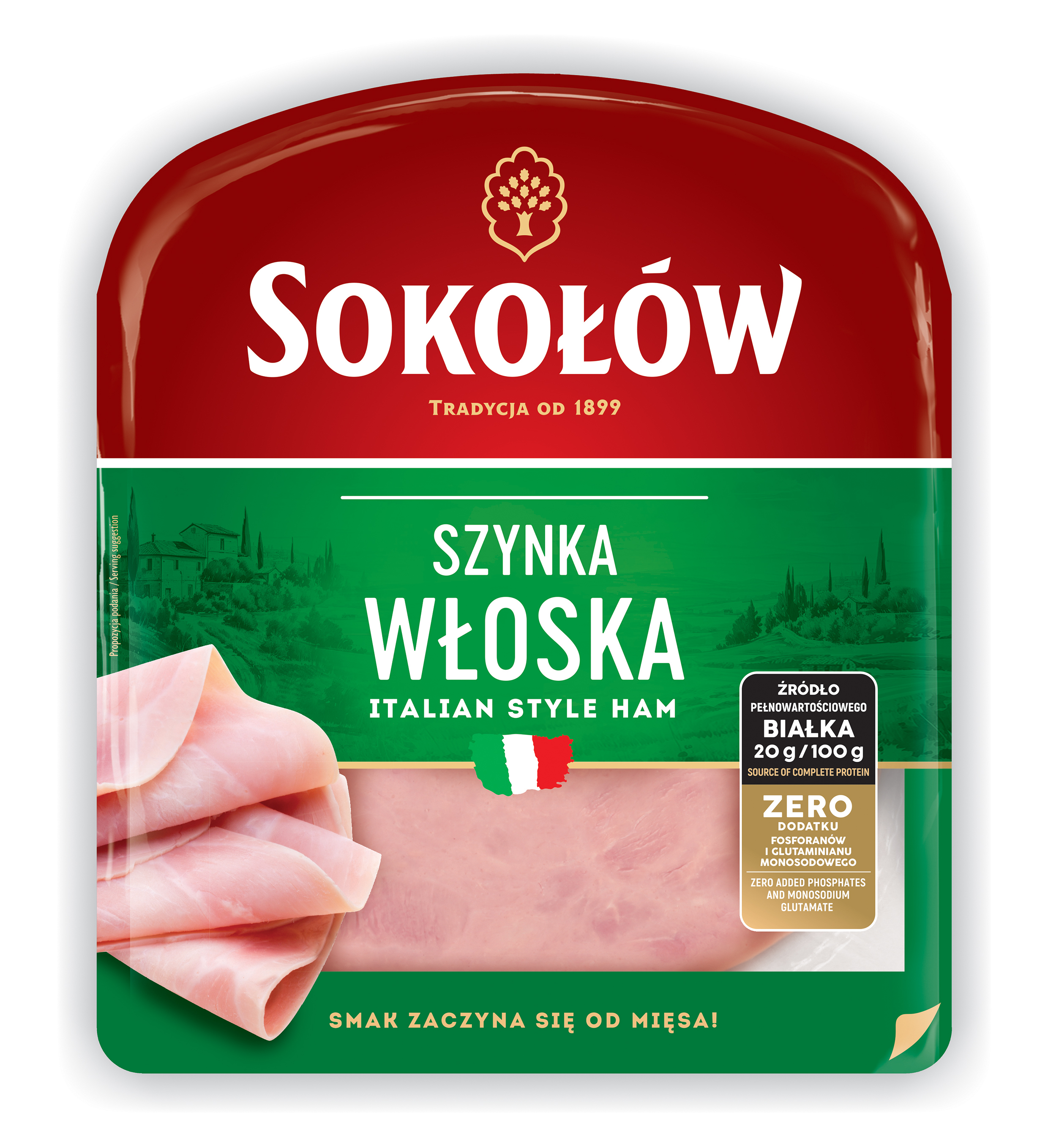 Sokołów Szynka Włoska w plastrach