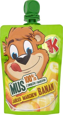 Kubuś mus 100% z owoców jabłko banana