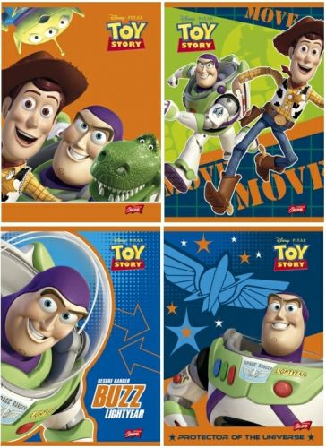 Unipap Toy Story zeszyt laminowany 16 kartek A5 w linię podwójną dwukolorową różne okładki