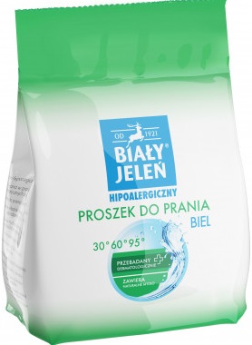 Biały Jeleń hipoalergiczny proszek do prania Biel