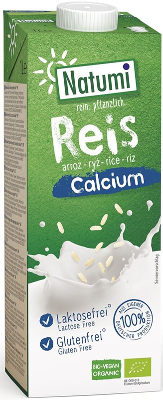 rice drink with calcium sea algae bio