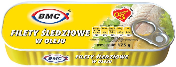 B.M.C filety śledziowe w oleju