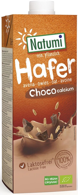 oat - chocolate drink with calcium sea algae bio