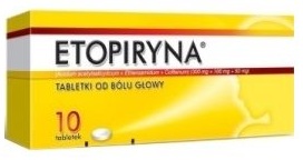 Etopiryna tabletki od bólu głowy
