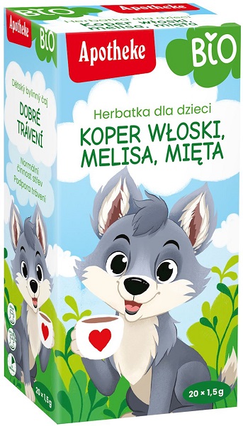 Апотека Чай детский с фенхелем, мелиссой и мятой БИО 20х1,5г