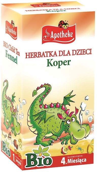 Bio-Tee für Kinder 20 Beutel von 2 g Fenchel