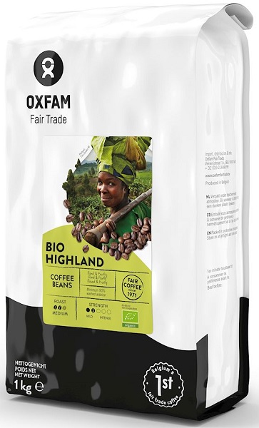 Oxfam Coffee beans Arabica Robusta alpine fair trade BIO 