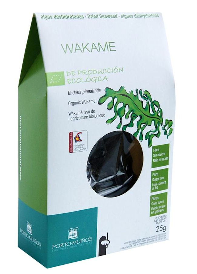Dried wakame seaweed bio