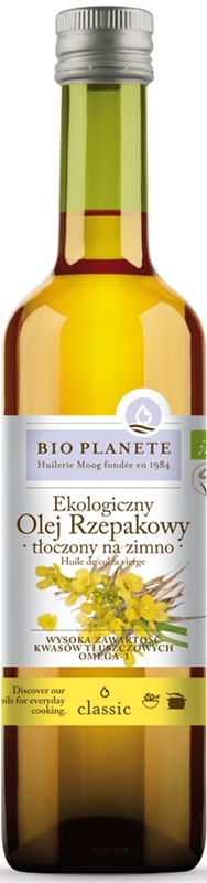 Bio Planete Olej rzepakowy tłoczon na zimno BIO