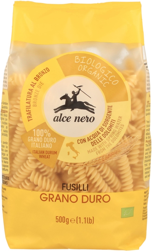 Alce Nero pasta Fusilli (Świderki) Semolina BIO