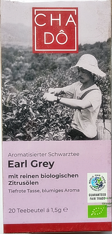 Cha Do Earl Grey Ekologiczna czarna herbata w torebkach BIO