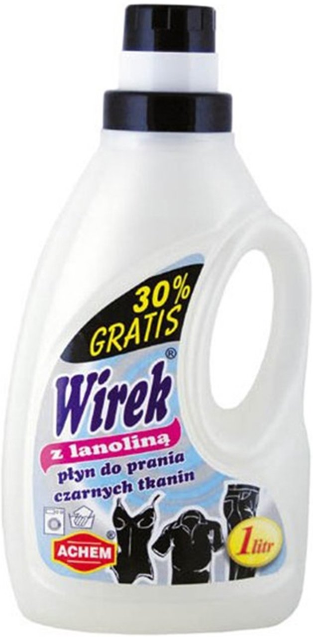 Wirek z lanoliną płyn do prania czarnych tkanin 30% gratis