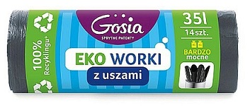 Gosia Worki na śmieci mocne z uszami 35l