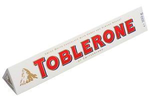Toblerone szwajcarska czekolada biała z nugatem miodowo-migdałowym