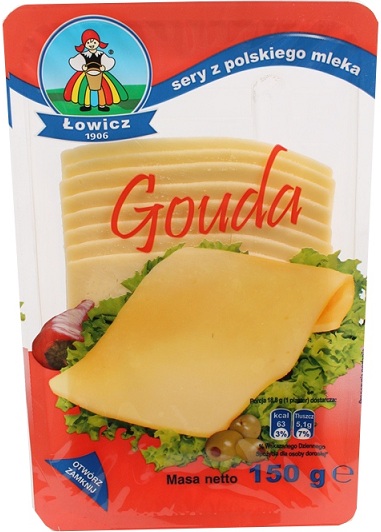 Gouda cheese slices