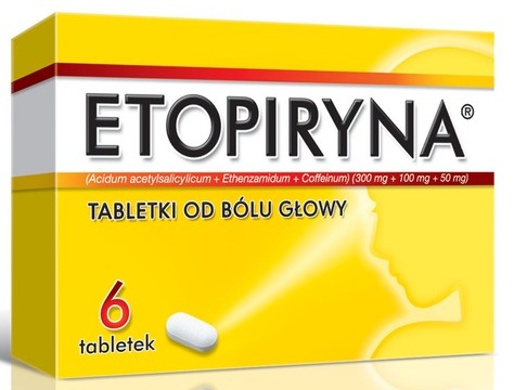 Etopiryna tabletki od bólu głowy