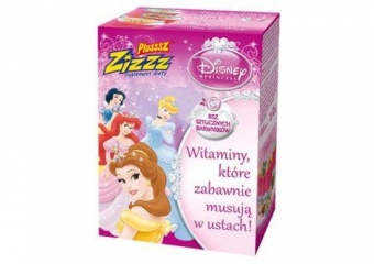 Plusssz Zizzz Disney Witaminy o smaku poziomkowym Księżniczka