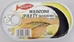 smoked herring fillets in oil