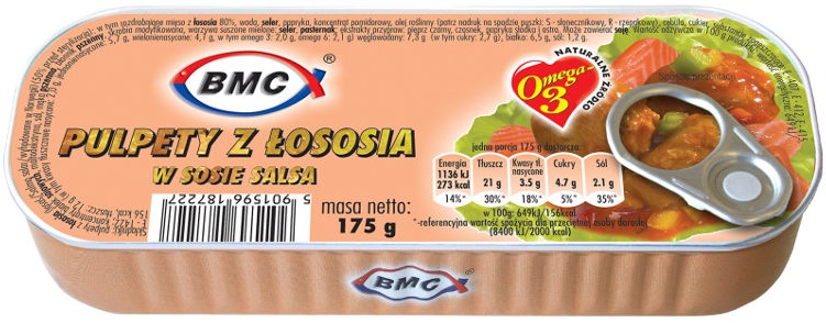 B.M.C Pulpety z łososia w sosie salsa