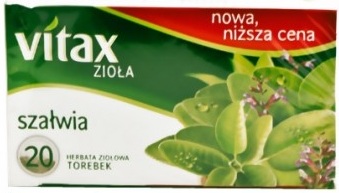 Vitax herbata ziołowa w torebkach szałwia