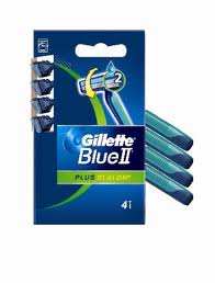 GILLETTE BLUE II PLUS SLALOM - JEDNORAZOWE MASZYNKI DO GOLENIA 4 SZT