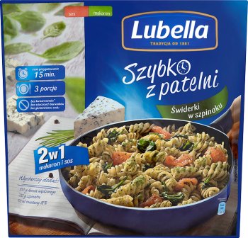 quickly from the pan 2in1 Fusilli pasta and sauce in a spinach