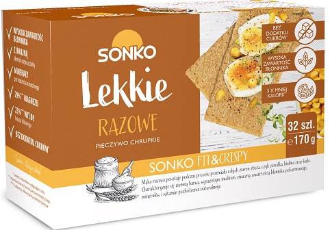 sonko light wholemeal crispbread