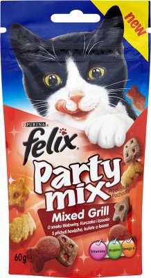 Purina Felix Party mix przysmak dla kotów Mixed Grill